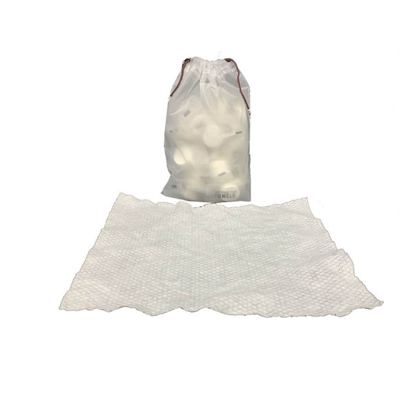 Disposable Compress Facial Towel Wipe Pearl Cotton (50pcs/pkt)